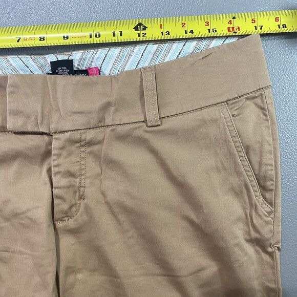 OLD COLLEGE INN Low Rise Flare Pants Chinos Stretch Y2K Womens 11 Khaki Tan - Picture 4 of 8